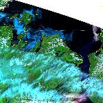 Движение льда в районе Шантарских островов