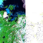 Движение льда в районе Шантарских островов