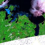 Движение льда в районе Шантарских островов