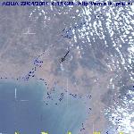 Aqua,   22.04.2004   04:15 GMT  Пожар после взрыва