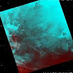 Инверсионные cледы самолетов в районе Байкoнура