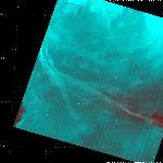 Инверсионные следы самолетов в районе Байконура