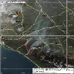 Развитие пожаров на Северном Кавказе