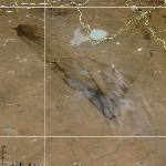 Крупный пожар в Монголии