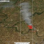 Крупный пожар в Волгоградской области