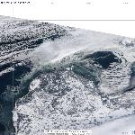 Динамика ледовой обстановки в Рижском заливе, 07.02.2012