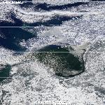 Динамика ледовой обстановки в Рижском заливе, 01.02.2012