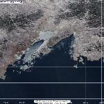 Динамика ледовой обстановки в заливе Петра Великого в Японском море, 07.01.2012