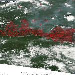 Динамика развития пожара в Амурской области, 04.06.2012