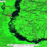 Паводковая обстановка на реке Амур в районе г. Благовещенск 25.08.2013