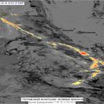 Разница радиояркостных температур в каналах 11-12 мкм